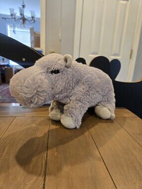 Douglas Plush Light Gray Hippo Stuffed Animal